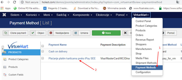 Ipay-joomla-podesavanje-metode-placanja