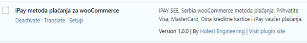 Ipay wp woo plugin installed